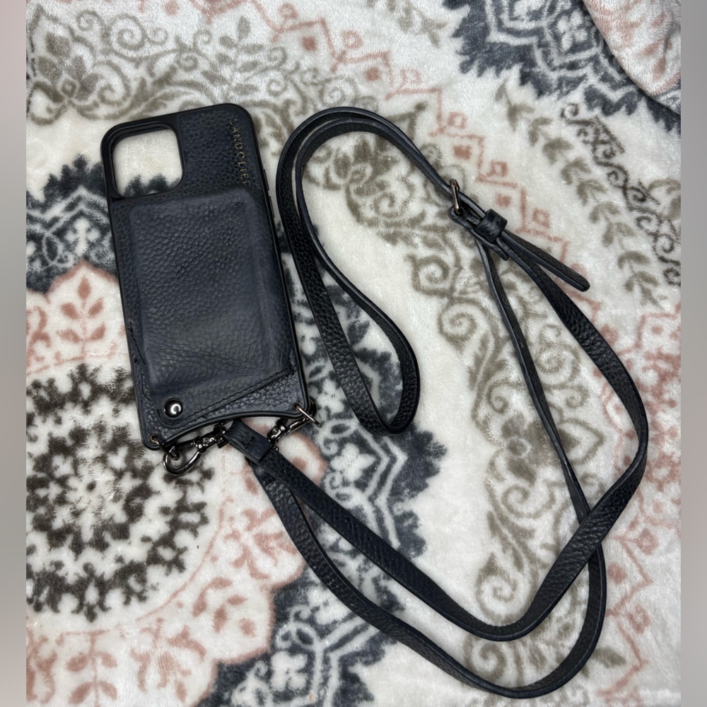 Bandolier 
Emma
Crossbody Phone Case in Black/Pewter iPhone 12/12pro